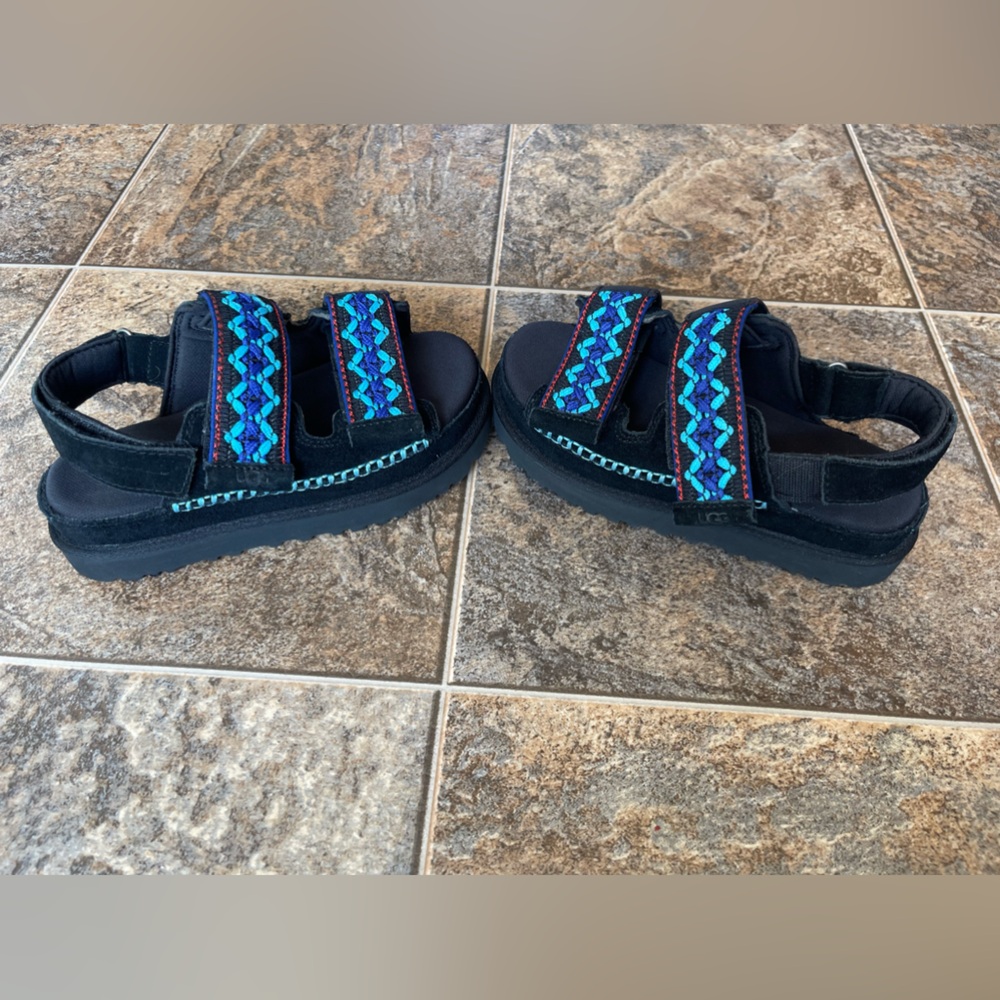 Ugg Heritage Embroidered Braid Platform Sandal- B… - image 3